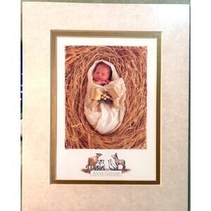 The Nativity Baby Jesus by Anne Geddes Double Matted Print